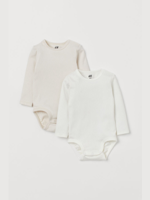 2-pack Long-sleeved Bodysuits