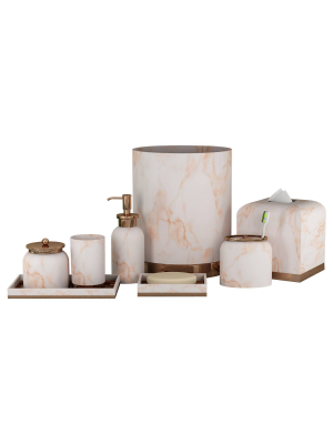 Misty Bath Accessory Set For Vanity Counter Tops - Nu Steel