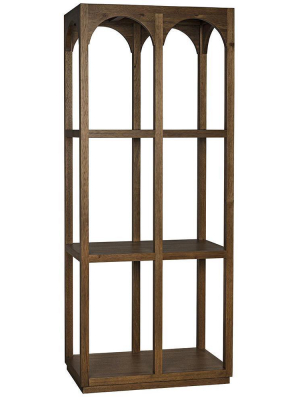 Noir Arco Dark Walnut Shelf