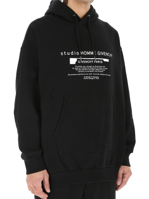 Givenchy Studio Homme Oversized Hoodie