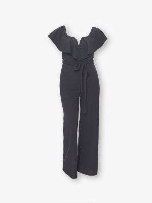 Plus Size Flounce Jumpsuit