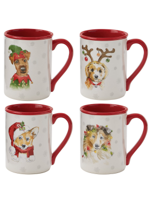 Park Designs Holiday Paws Mug - 4 Assorted