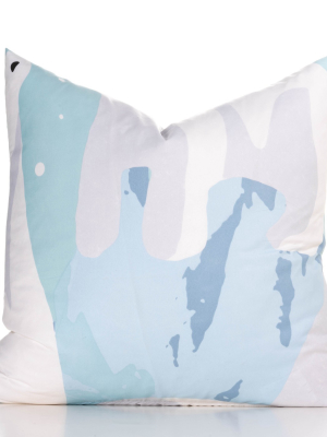 26"x26" White Bear Accent Throw Pillow With Sham Light Blue - Crayola