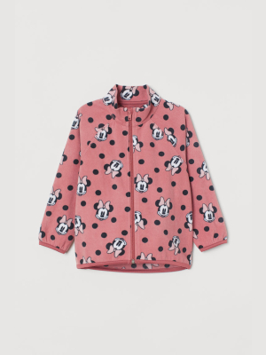 Patterned Fleece Jacket