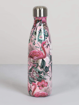 Chilly's Water Bottle In Tropical Flamingo Print