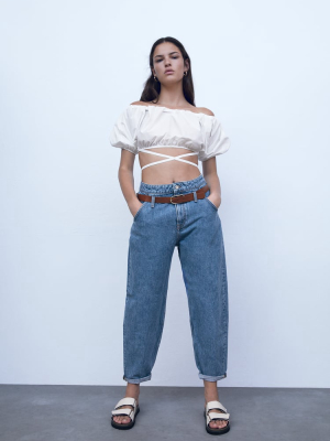 Z1975 Slouchy Belted Jeans