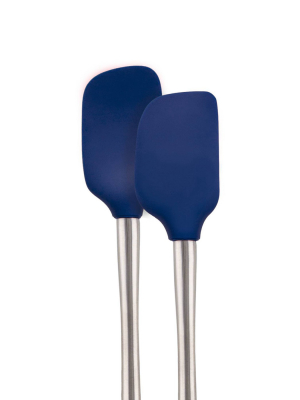 Tovolo Flex-core Set Of 2 Stainless Steel Handled Mini Spatula & Spoonula Set