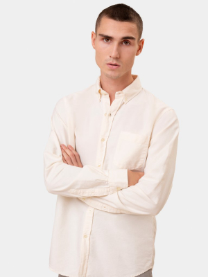 Organic Button Down Shirt - Dusty Olive