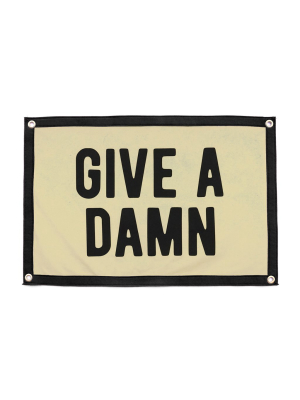 Give A Damn Camp Flag • Oxford Pennant Original