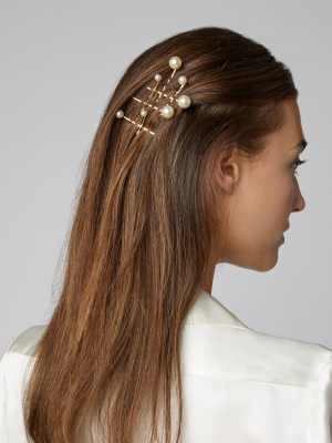 Set-of-seven Perla Faux Pearl-embellished Bobby Pins