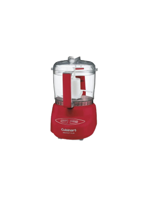 Cuisinart Dlc-2ardslt Kitchen Mini Prep Plus 250 Watt Food Processor With 3 Cup Working Bowl, Lid, And Spatula, Red