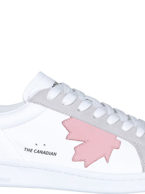 Dsquared2 Maple Leaf Patched Sneakers