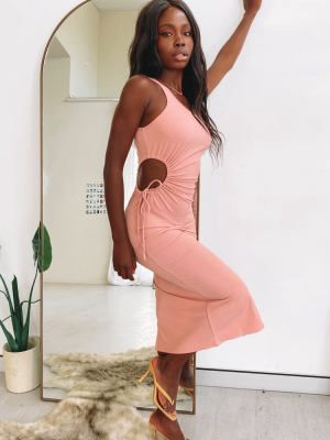 Brilliance Midi Dress Blush