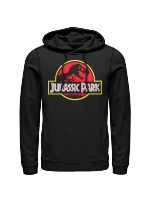 Men's Jurassic Park Bold Classic Logo Pull Over Hoodie