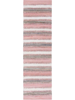 Montauk Shag Pink/multi Runner Rug