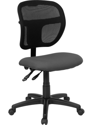 Flash Furniture Mid-back Mesh Swivel Task Office Chair With Back Height Adjustment