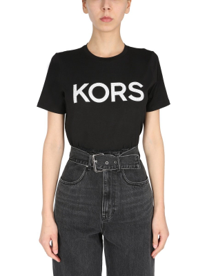 Michael Michael Kors Embellished Logo T-shirt