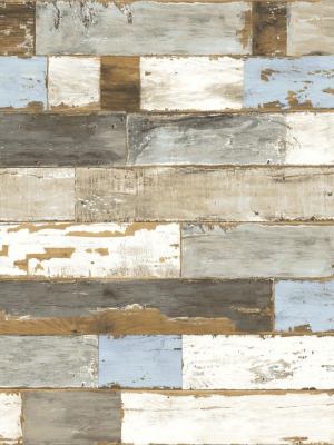 Colorful Shiplap Peel-and-stick Wallpaper By Nextwall