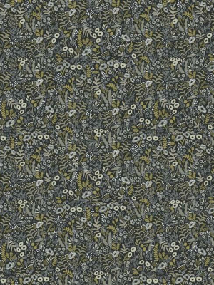 Tapestry Wallpaper In Black And Beige From The Rifle Paper Co. Collection By York Wallcoverings