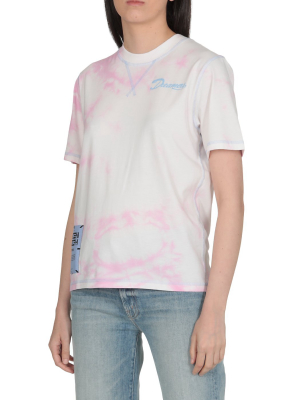 Mcq Alexander Mcqueen Tie-dye Print Crewneck T-shirt