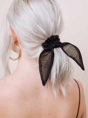 Susie Q: Black - Scrunchie Tie