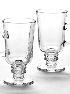 Lakeside Set Of 2 Glass Hot Cider Mugs For The Holidays And Special Occasions