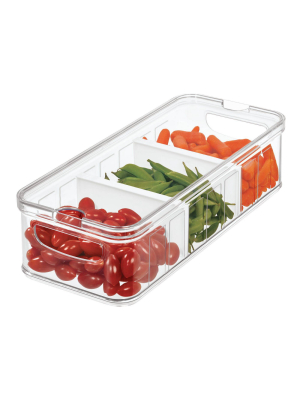 Idesign Crisp Large Divided Bin Clear