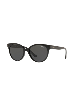 Vogue Vo5246s W44/87 Female Round Lifestyle Sunglasses Black