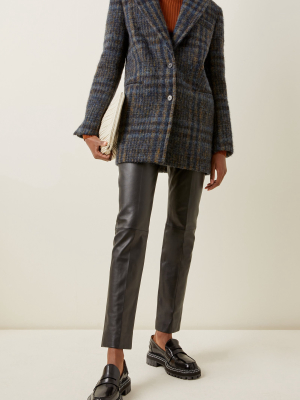 Checked Wool Coat