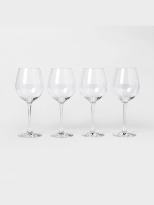 16.2oz 4pk Crystal White Wine Glasses - Threshold™