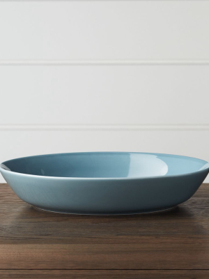 Hue Blue Low Bowl