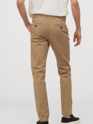 Skinny Fit Cotton Chinos