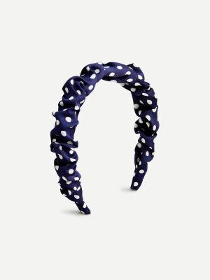 Scrunchie Headband In Dot Print