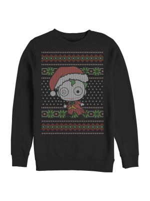 Men's Batman Ugly Christmas Chibi Joker Sweatshirt