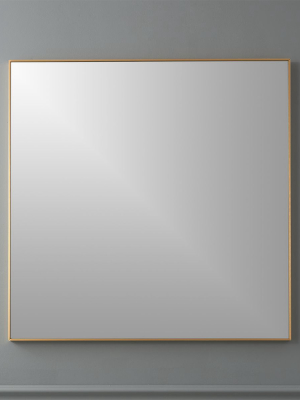 Infinity Brass 31" Square Wall Mirror