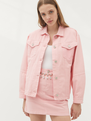 Eyeye Denim Belted Trucker Jacket