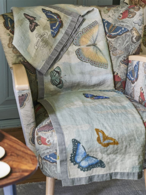 Mirrored Butterflies Sky Throw Design By John Derian For Designers Guild