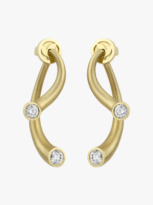 Whirl Diamond Earrings