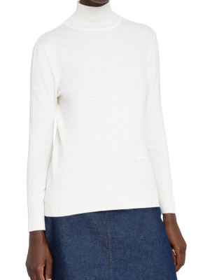 Alberta Ferretti Turtleneck Knit Sweater