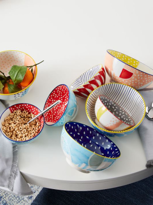 Hand-painted Pattern Pop Bowls - Large