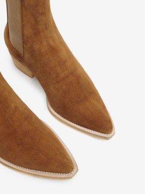 Chelsea Crepe Sole Boot - Brown / Cognac