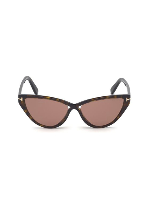 Tom Ford Eyewear Charlie Cat-eye Frame Sunglasses