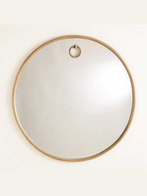 Exposed Mirror-antique Brass