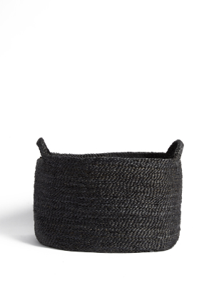 Large Charcoal Storage Basket With Handles