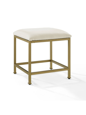 Aimee Vanity Stool Gold - Crosley