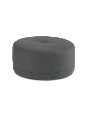 Leah Caster Round Ottoman