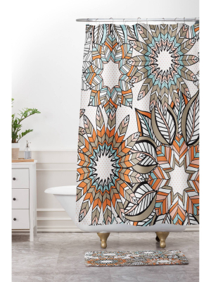 Jenean Morrison Wish List Shower Curtain Pumpkin - Deny Designs