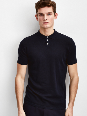 Slim Fit Knitted Polo