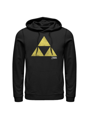 Men's Nintendo Legend Of Zelda Classic Triforce Pull Over Hoodie