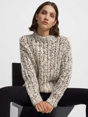 Hand-knit Sweater In Wool